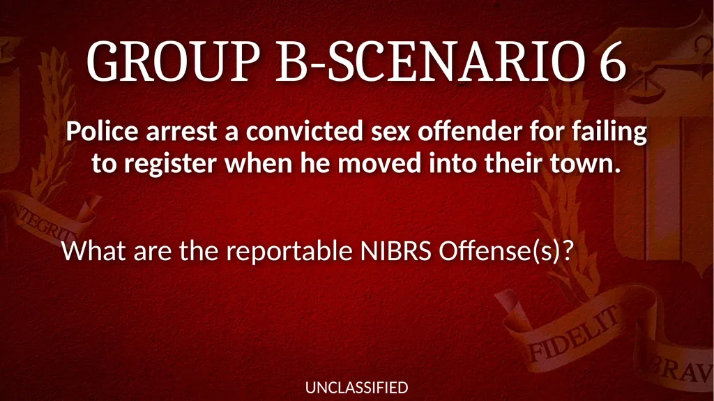 NIBRS Scenario Practice Crimes Against Persons, - slide 60 of 65