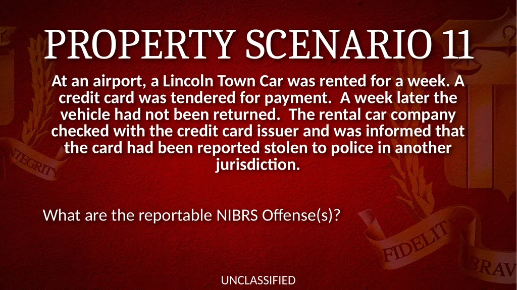 NIBRS Scenario Practice Crimes Against Persons, - slide 34 of 65
