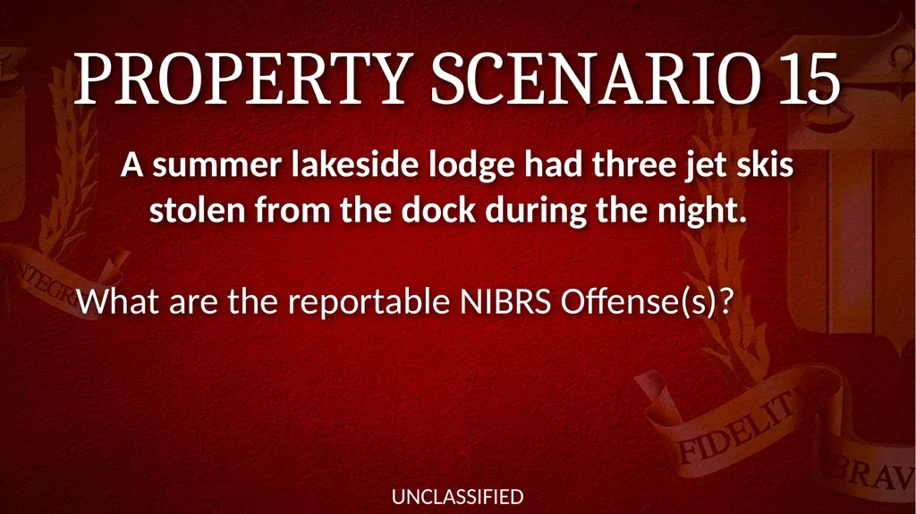 NIBRS Scenario Practice Crimes Against Persons, - slide 38 of 65
