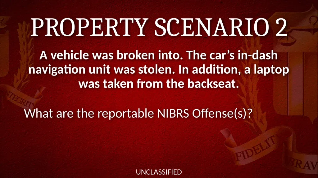 NIBRS Scenario Practice Crimes Against Persons, - slide 25 of 65
