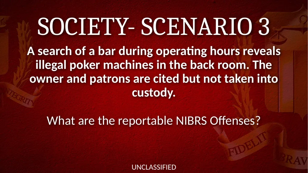 NIBRS Scenario Practice Crimes Against Persons, - slide 44 of 65