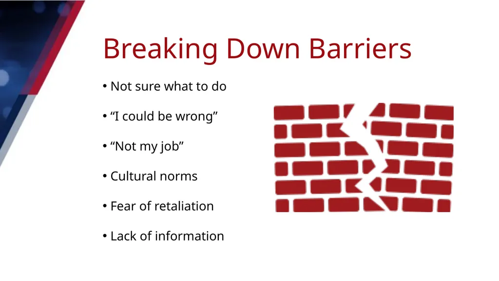 AWARENESS TO ACTION Module 1: KEY PREVENTION - slide 17 of 25