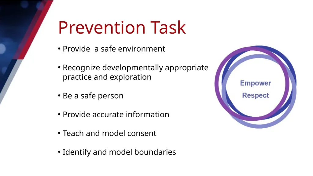 AWARENESS TO ACTION Module 1: KEY PREVENTION - slide 9 of 25
