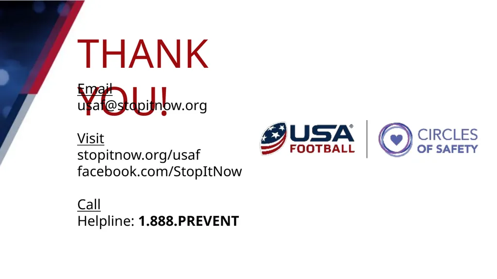 AWARENESS TO ACTION Module 1: KEY PREVENTION - slide 25 of 25