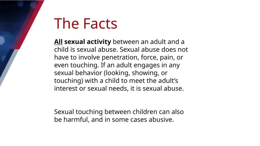 AWARENESS TO ACTION Module 1: KEY PREVENTION - slide 10 of 25