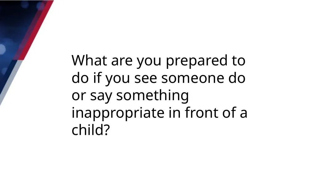 AWARENESS TO ACTION Module 1: KEY PREVENTION - slide 8 of 25