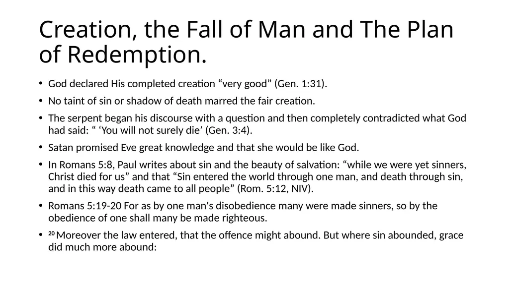 CREATION SEVENTH DAY ADVENTIST Fundamental Belief - slide 18 of 18