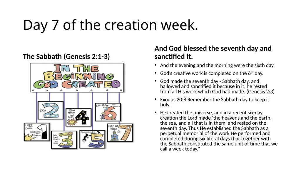 CREATION SEVENTH DAY ADVENTIST Fundamental Belief - slide 14 of 18
