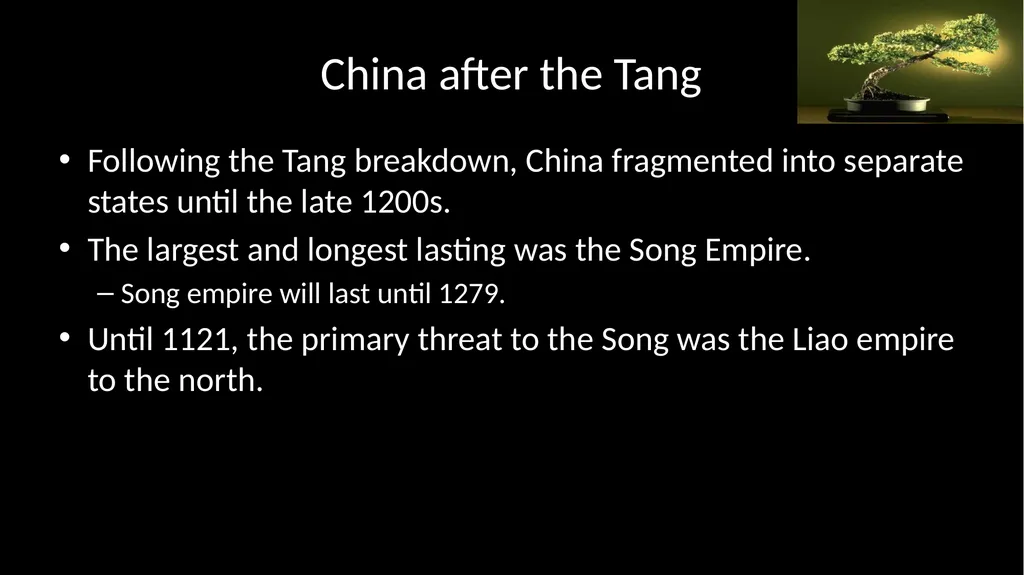 Reunification and Renaissance in Chinese - slide 17 of 30
