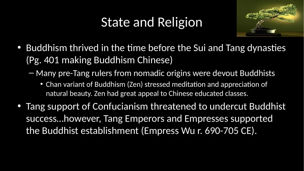 Reunification and Renaissance in Chinese - slide 13 of 30