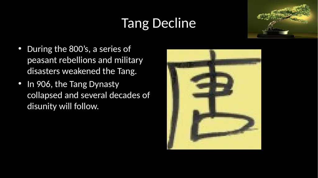 Reunification and Renaissance in Chinese - slide 16 of 30