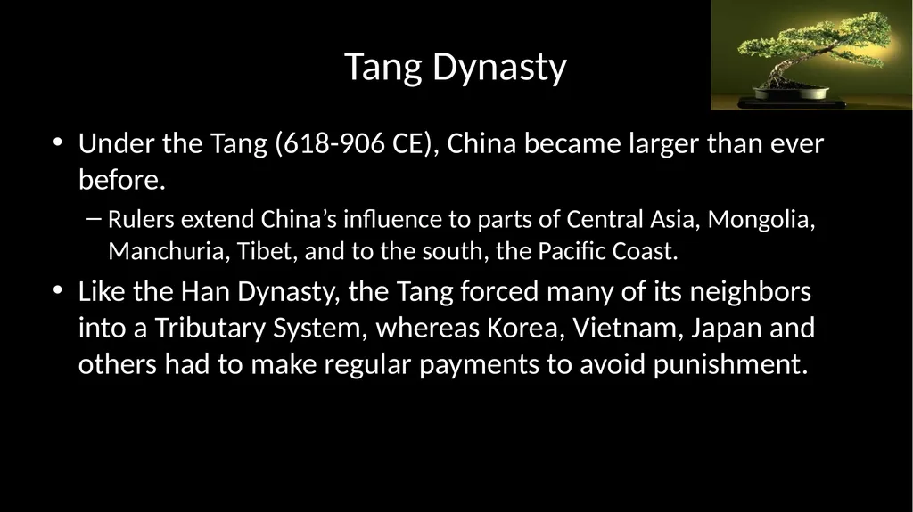 Reunification and Renaissance in Chinese - slide 5 of 30