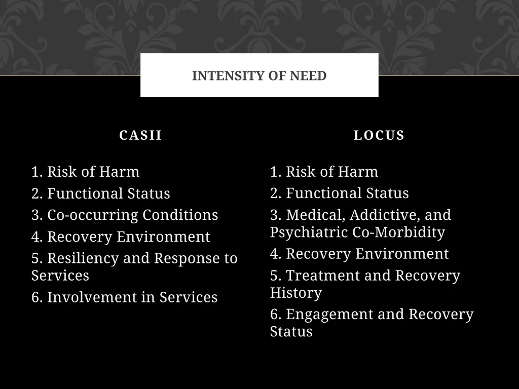 child adolescent service intensity instrument - slide 28 of 52
