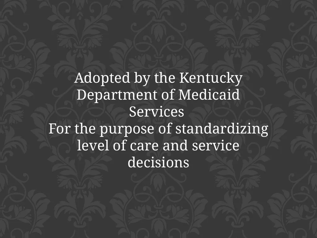 child adolescent service intensity instrument - slide 2 of 52