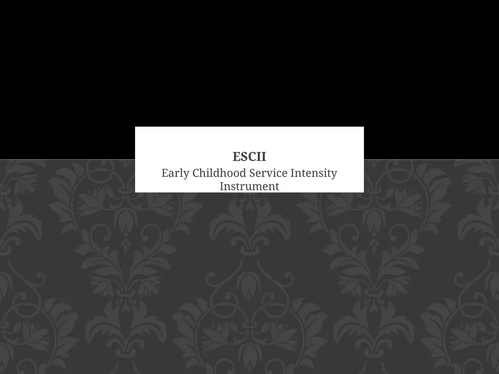 child adolescent service intensity instrument - slide 36 of 52