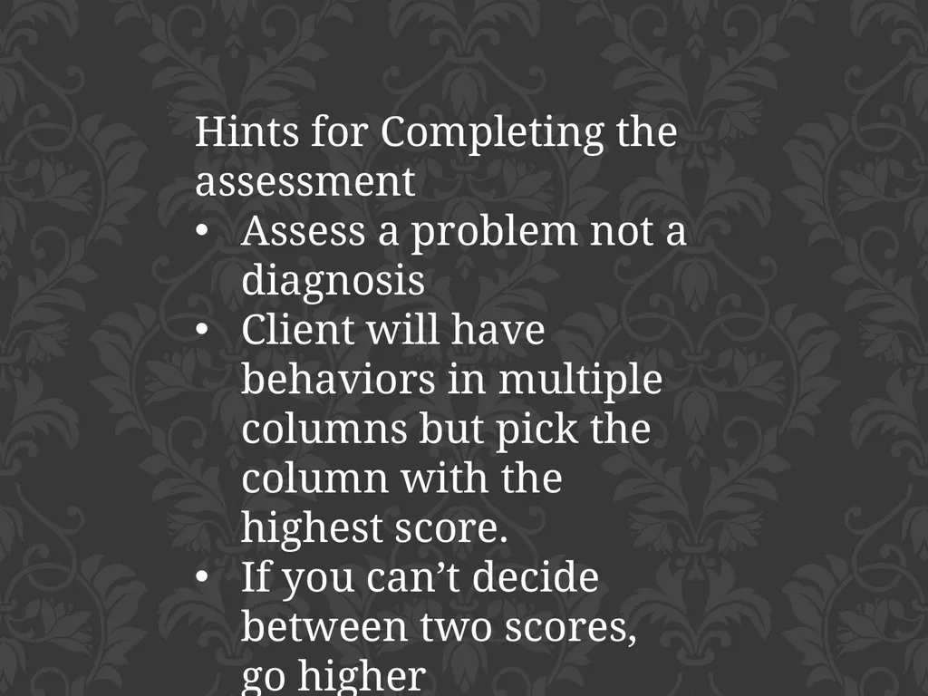 child adolescent service intensity instrument - slide 21 of 52