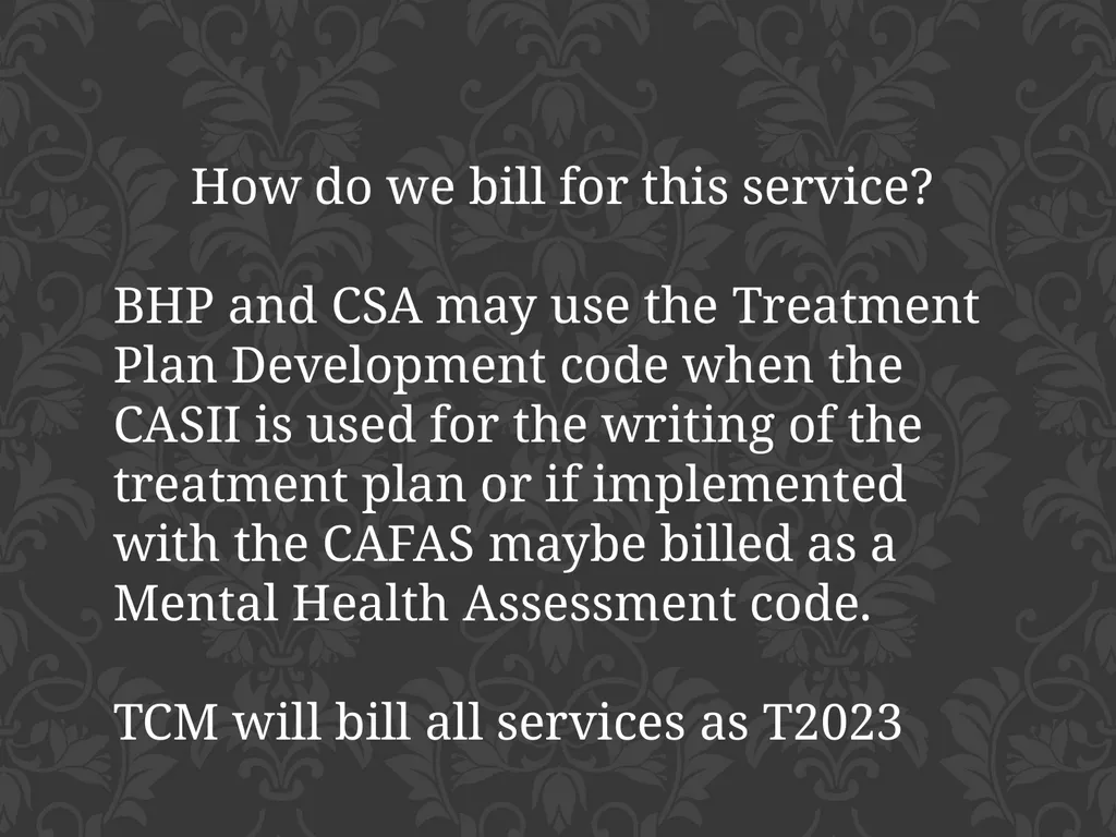 child adolescent service intensity instrument - slide 25 of 52