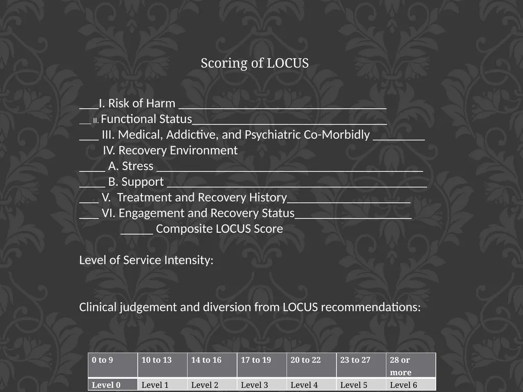 child adolescent service intensity instrument - slide 34 of 52