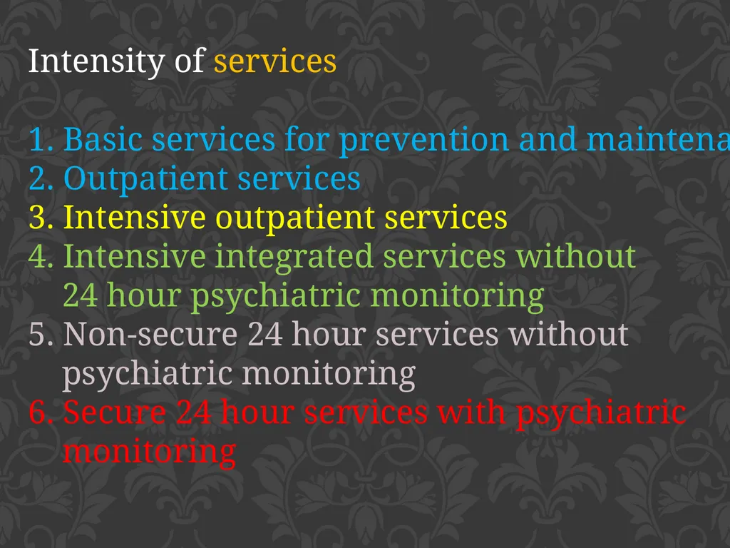 child adolescent service intensity instrument - slide 14 of 52
