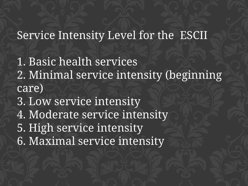 child adolescent service intensity instrument - slide 39 of 52