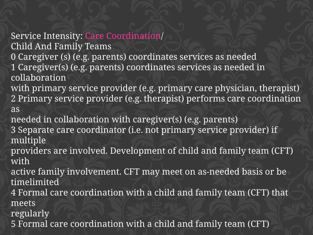 child adolescent service intensity instrument - slide 46 of 52