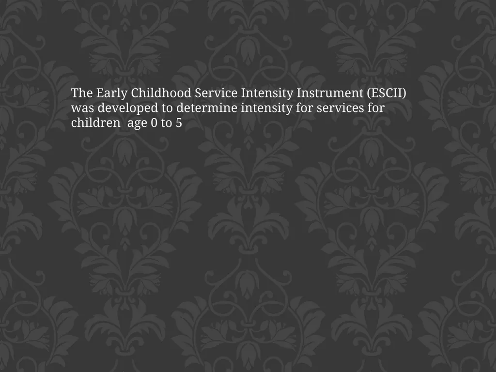 child adolescent service intensity instrument - slide 37 of 52