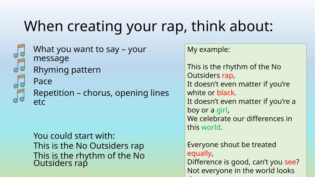 No Outsiders Week beginning 29th June 2020 What - slide 44 of 51