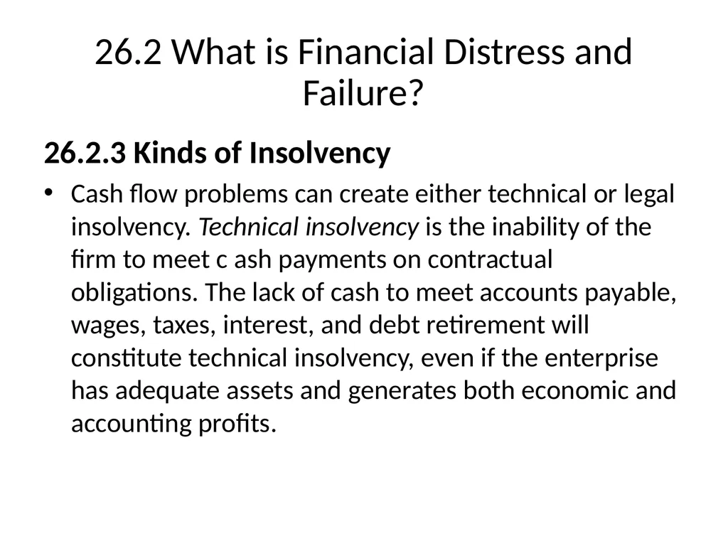 Chapter 26 Bankruptcy, Workouts, and Corporate - slide 13 of 80