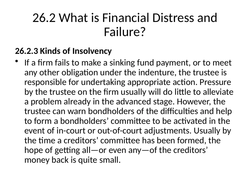 Chapter 26 Bankruptcy, Workouts, and Corporate - slide 17 of 80