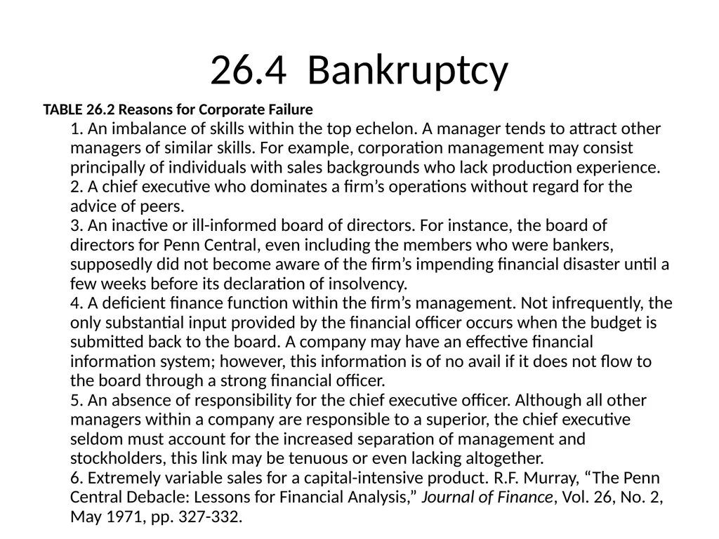 Chapter 26 Bankruptcy, Workouts, and Corporate - slide 25 of 80