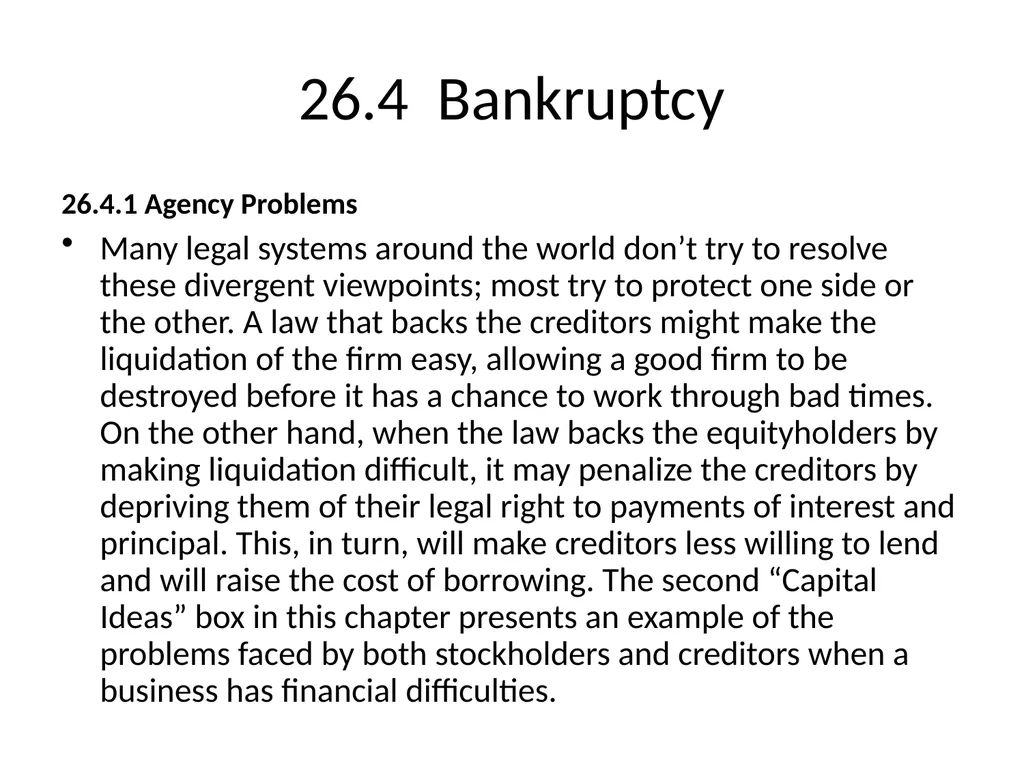 Chapter 26 Bankruptcy, Workouts, and Corporate - slide 27 of 80