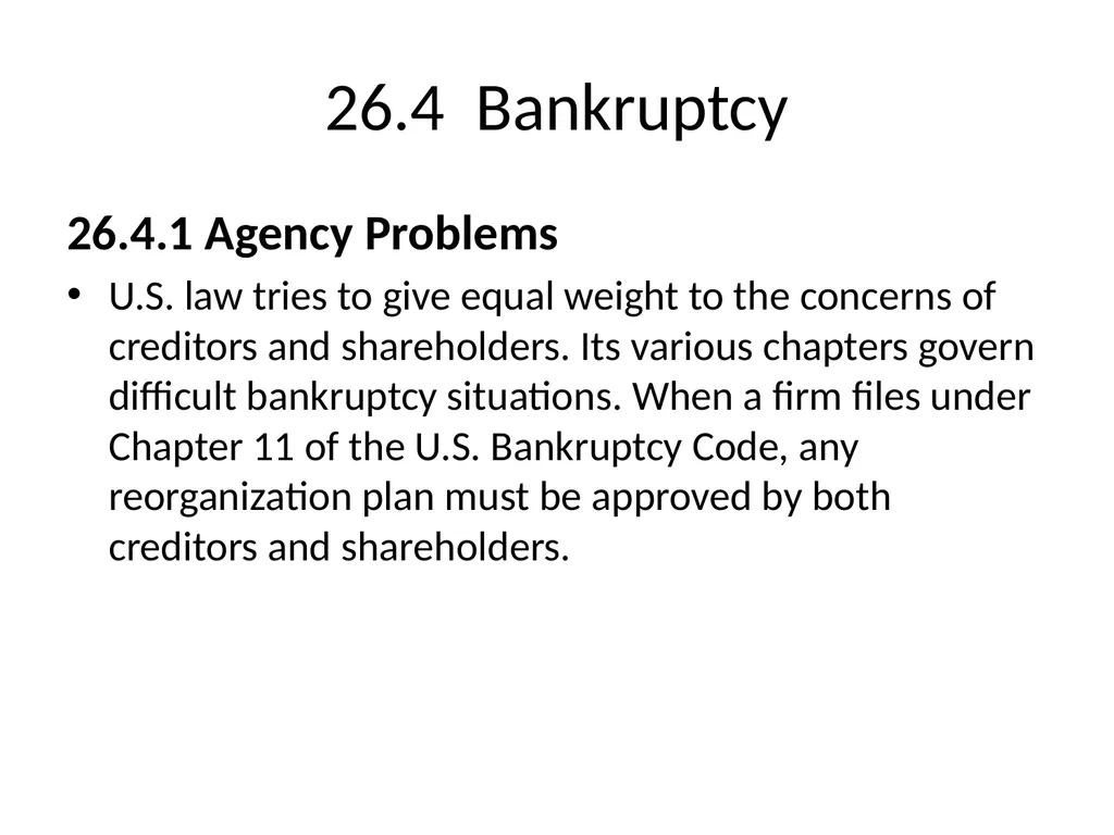 Chapter 26 Bankruptcy, Workouts, and Corporate - slide 28 of 80