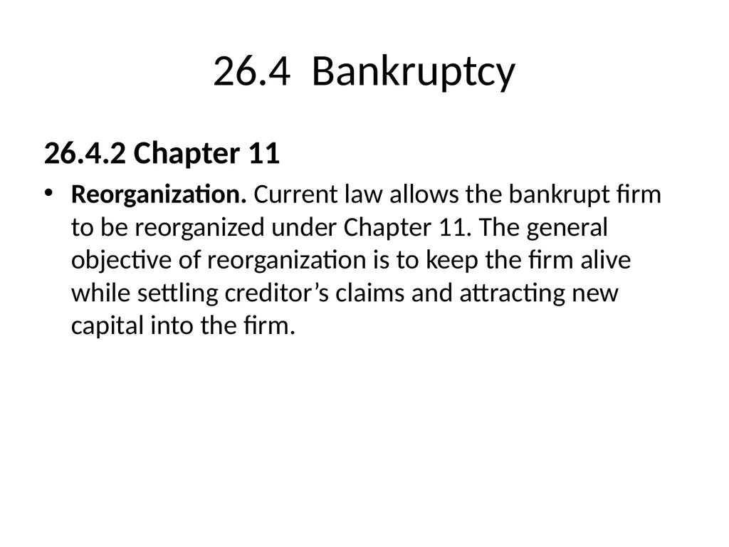 Chapter 26 Bankruptcy, Workouts, and Corporate - slide 31 of 80