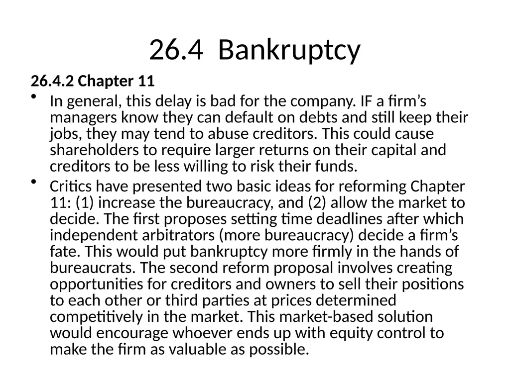 Chapter 26 Bankruptcy, Workouts, and Corporate - slide 38 of 80