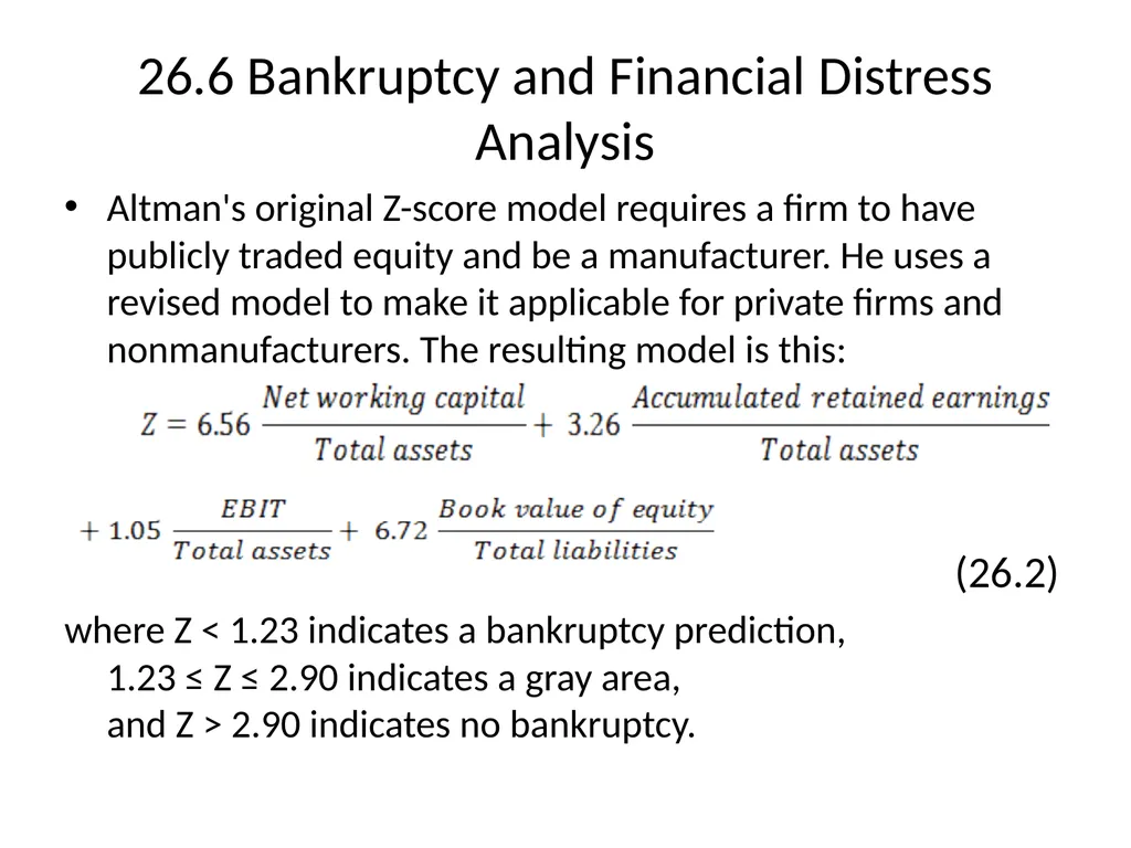 Chapter 26 Bankruptcy, Workouts, and Corporate - slide 66 of 80