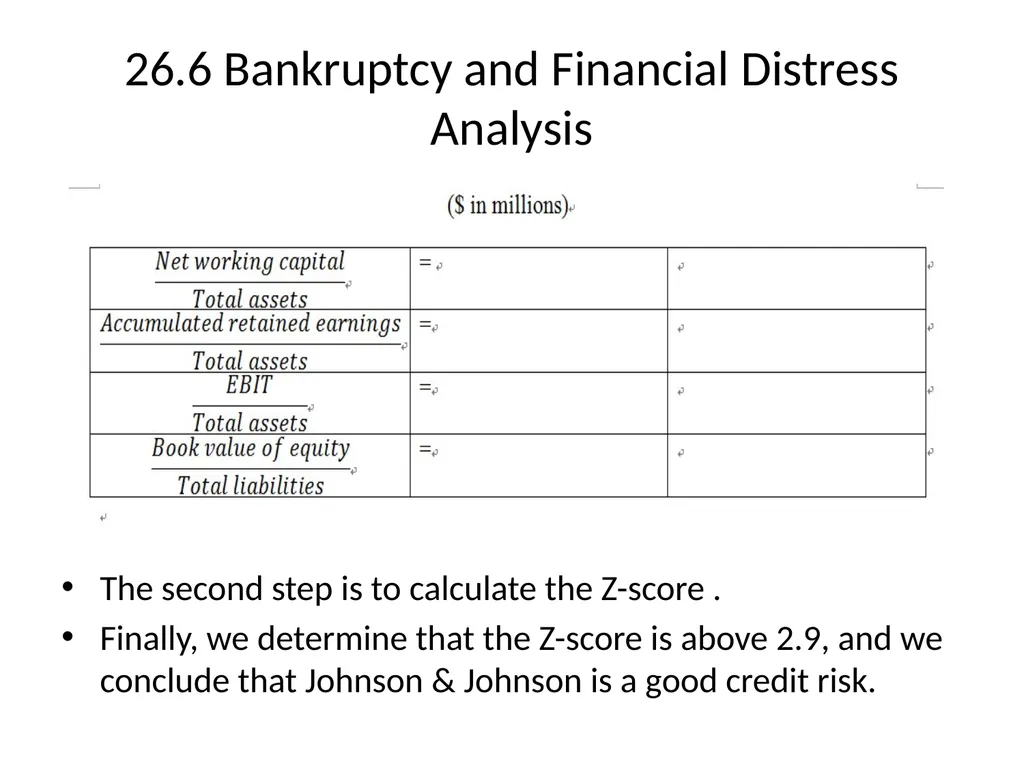 Chapter 26 Bankruptcy, Workouts, and Corporate - slide 68 of 80