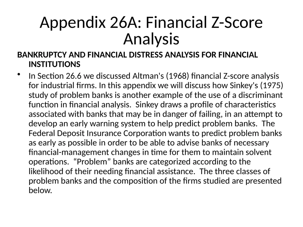 Chapter 26 Bankruptcy, Workouts, and Corporate - slide 70 of 80