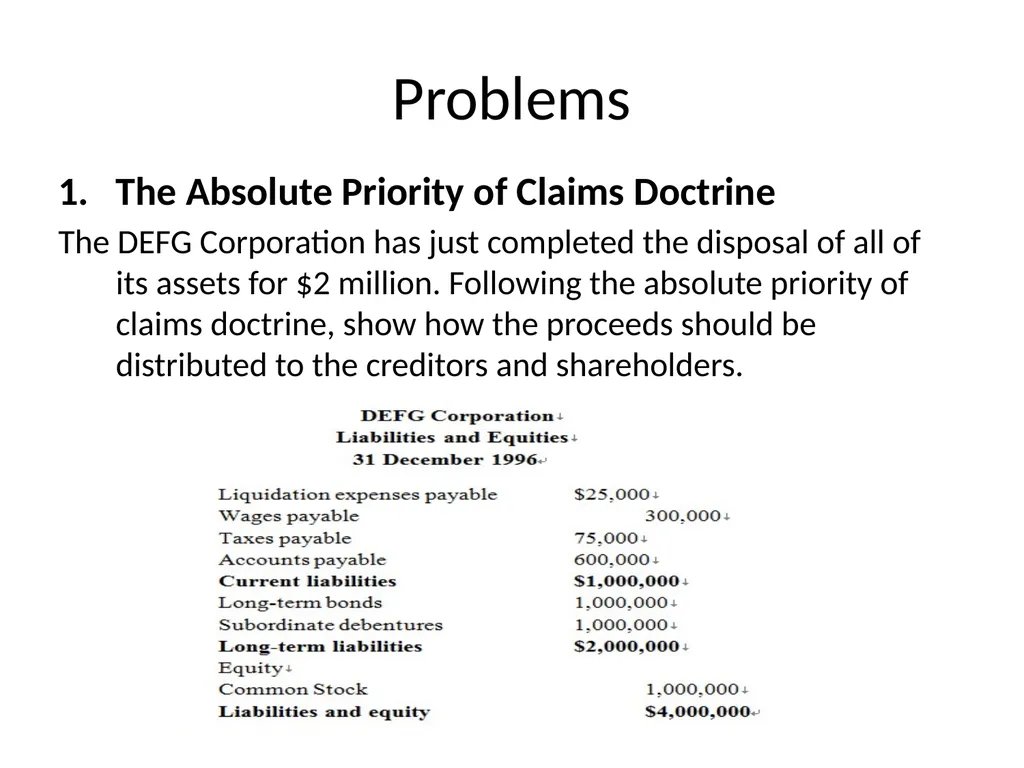 Chapter 26 Bankruptcy, Workouts, and Corporate - slide 78 of 80