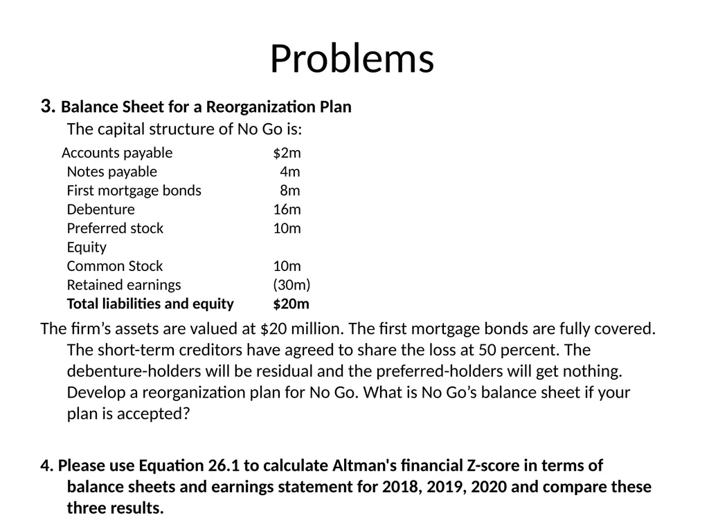 Chapter 26 Bankruptcy, Workouts, and Corporate - slide 80 of 80
