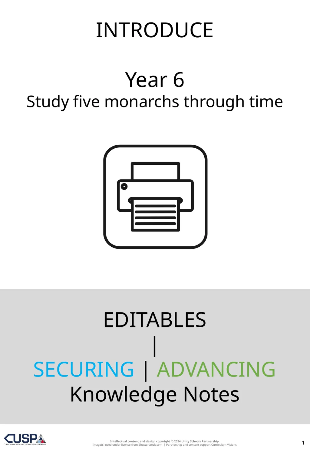 EDITABLES | SECURING | ADVANCING Knowledge Notes 1 - slide 1 of 13