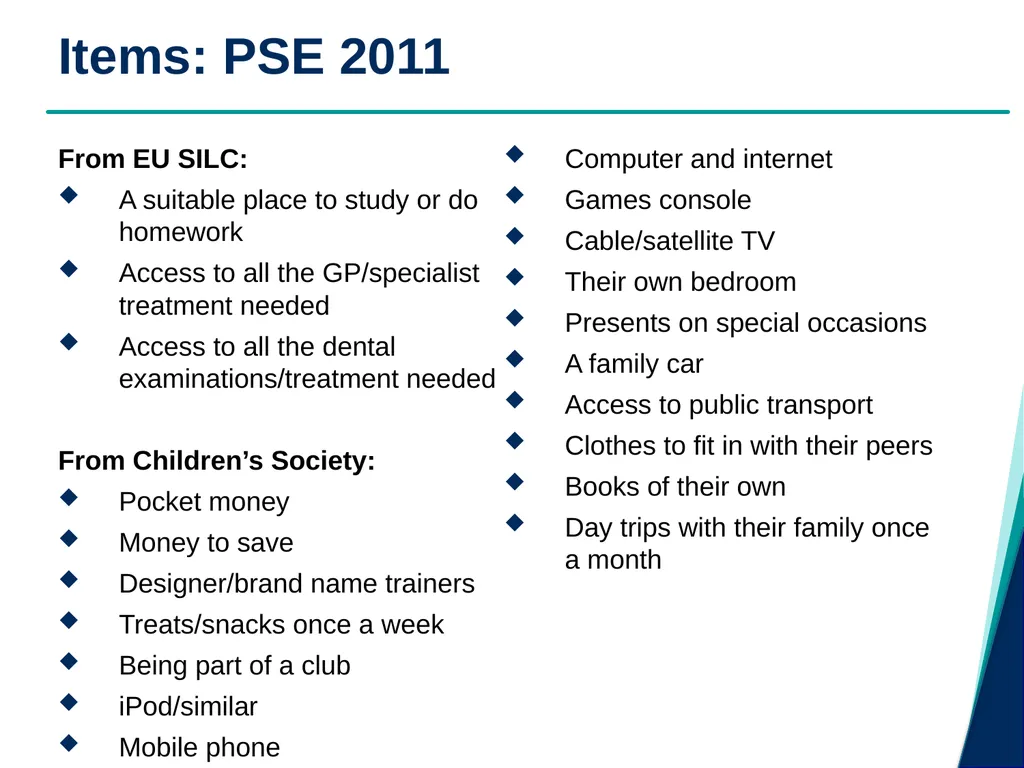 Child Poverty and Social Exclusion Jonathan - slide 15 of 26