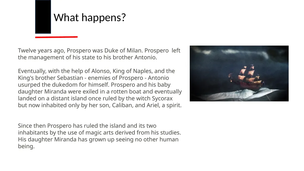 The Tempest Year 8 | The Tempest Big Lecture What - slide 10 of 19