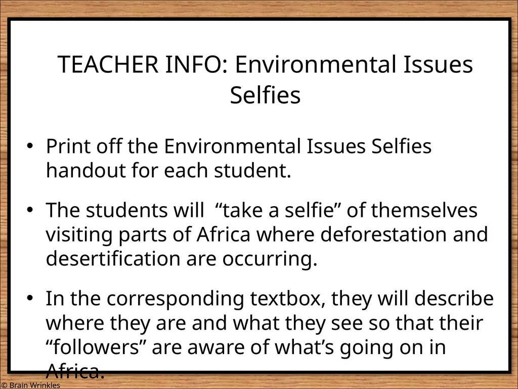 STANDARDS: SS7G2 Explain environmental issues - slide 54 of 62