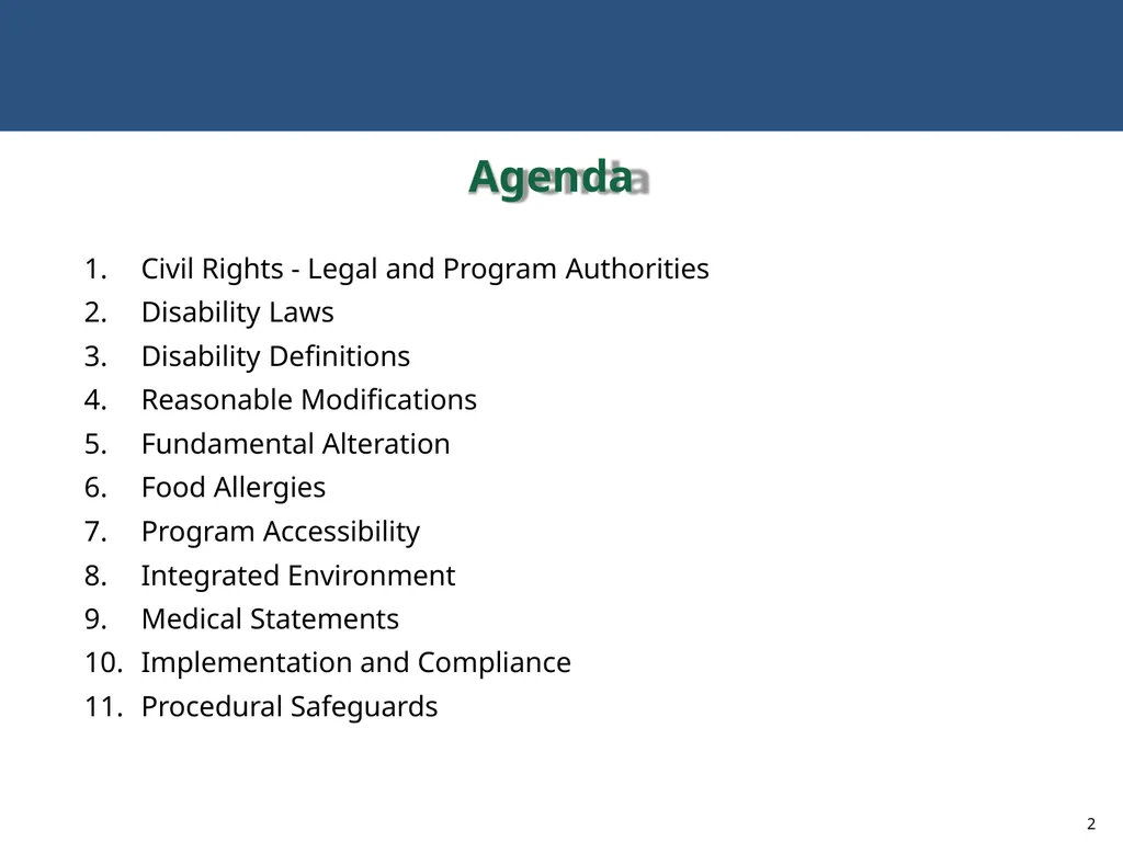 MODIFICATIONS TO ACCOMMODATE INDIVIDUALS WITH - slide 2 of 25