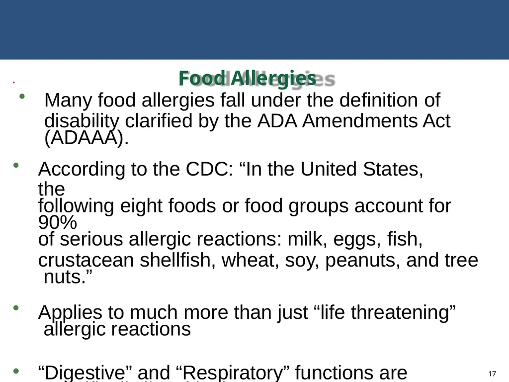 MODIFICATIONS TO ACCOMMODATE INDIVIDUALS WITH - slide 17 of 25