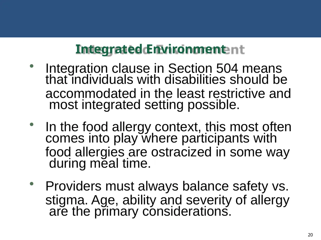 MODIFICATIONS TO ACCOMMODATE INDIVIDUALS WITH - slide 20 of 25