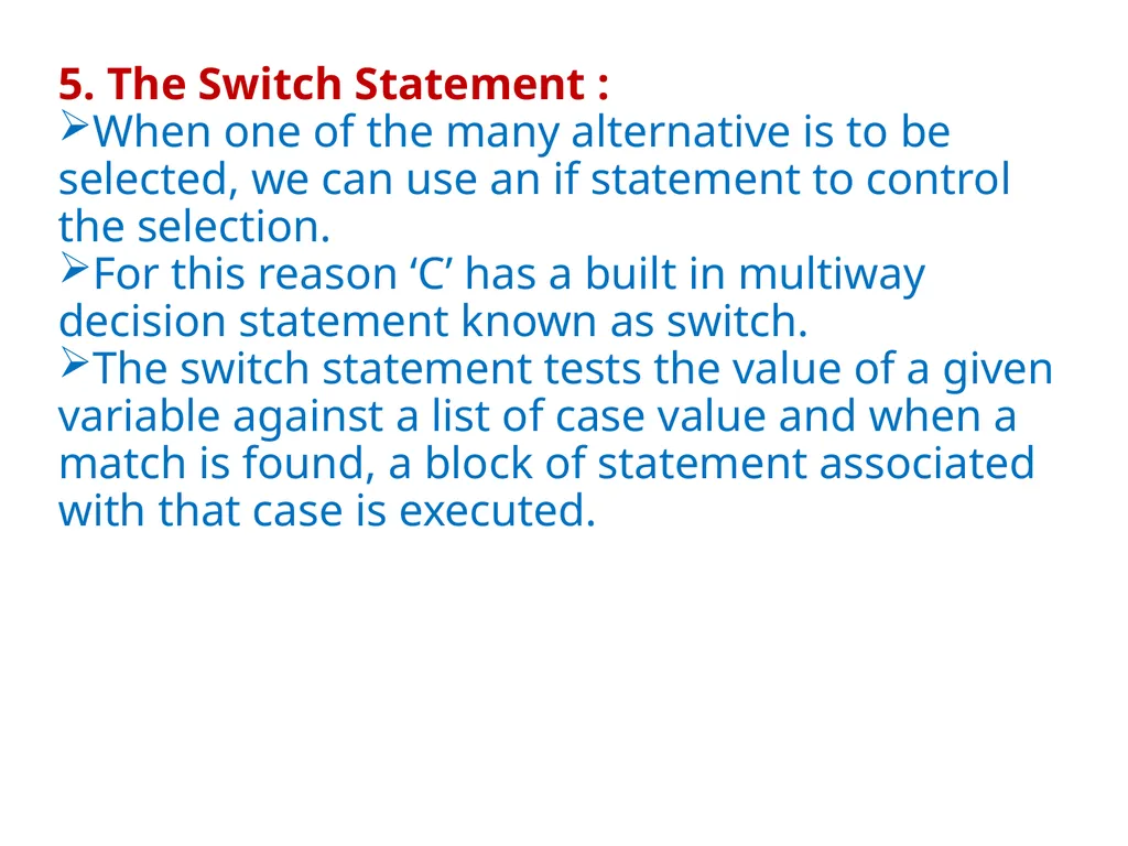 Chapter 2 Control Structures Introduction The - slide 12 of 58