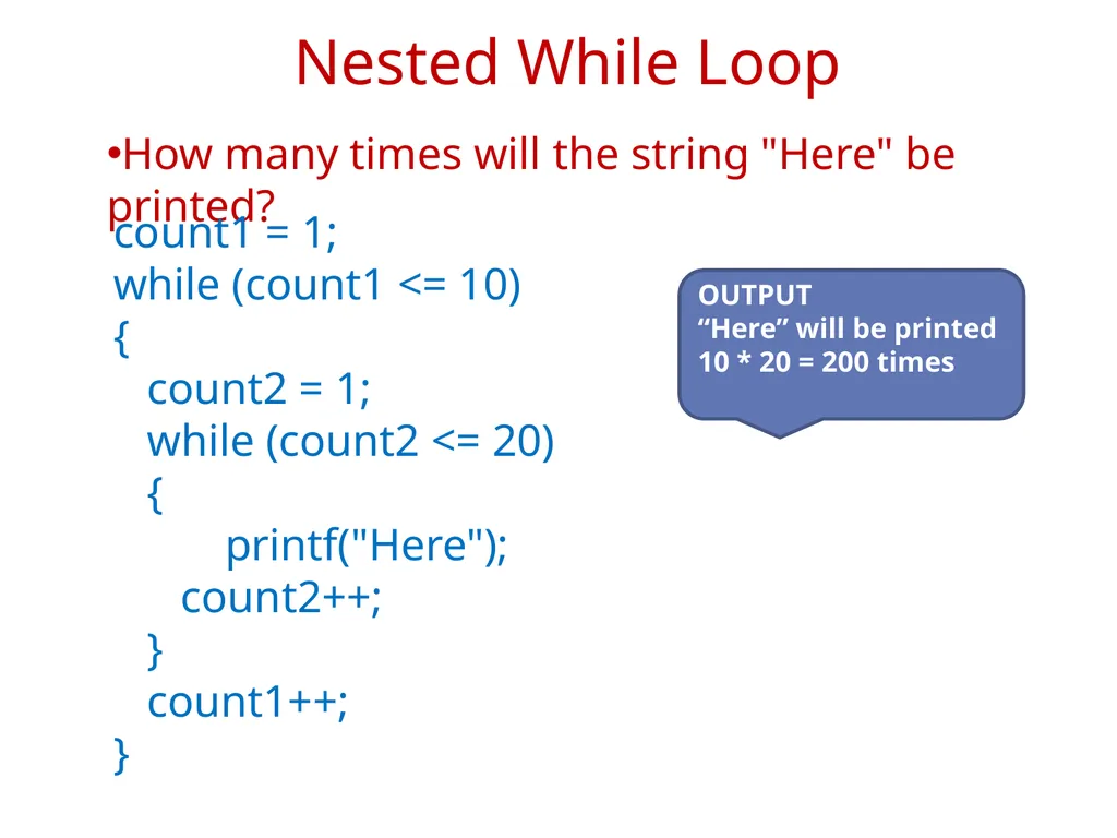 Chapter 2 Control Structures Introduction The - slide 31 of 58