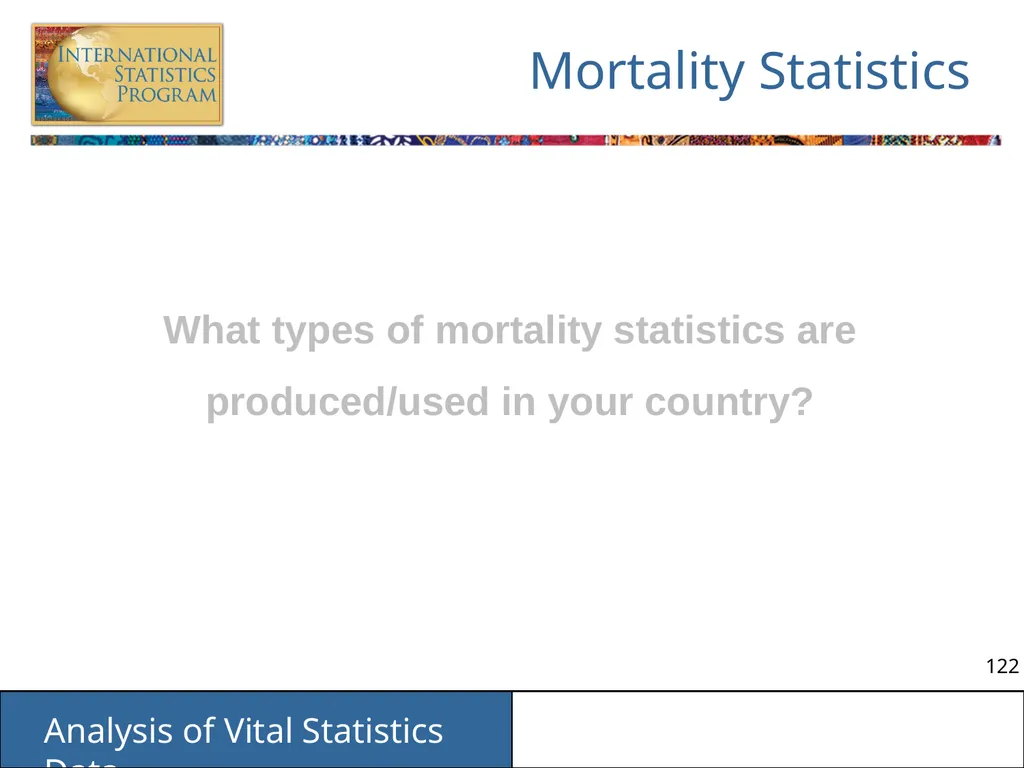Analysis of Vital Statistics Data These materials - slide 122 of 159