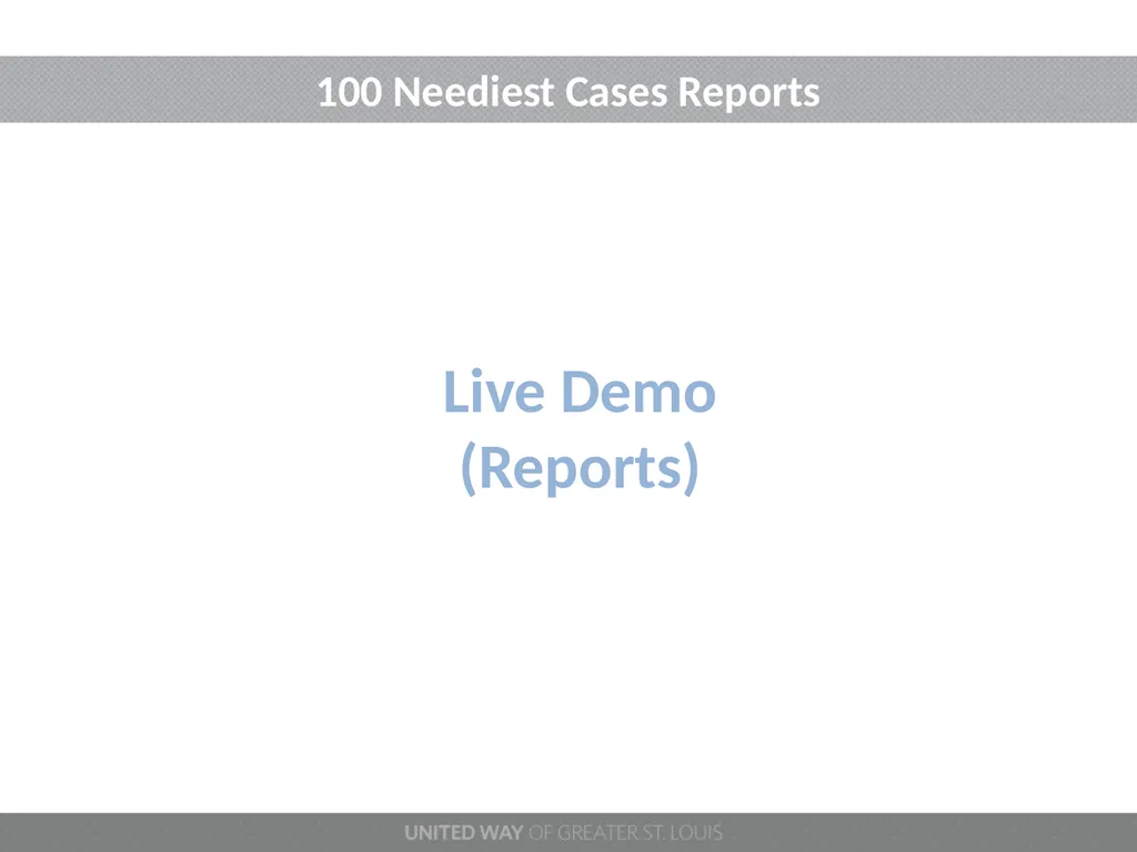 100 NEEDIEST CASES 2022 PROGRAM YEAR Welcome - slide 17 of 20